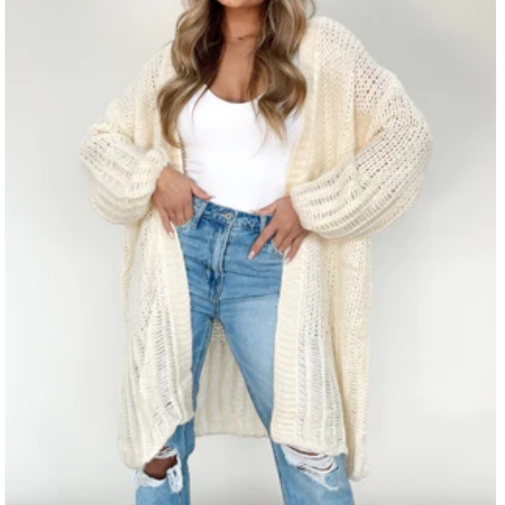 Lane 201 oversized knitted cardigan. Size M/L